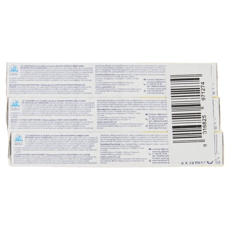 Aquafresh tripla protezione dentifricio igiene dentale multi pacco menta 3 x 2 x 75 ml